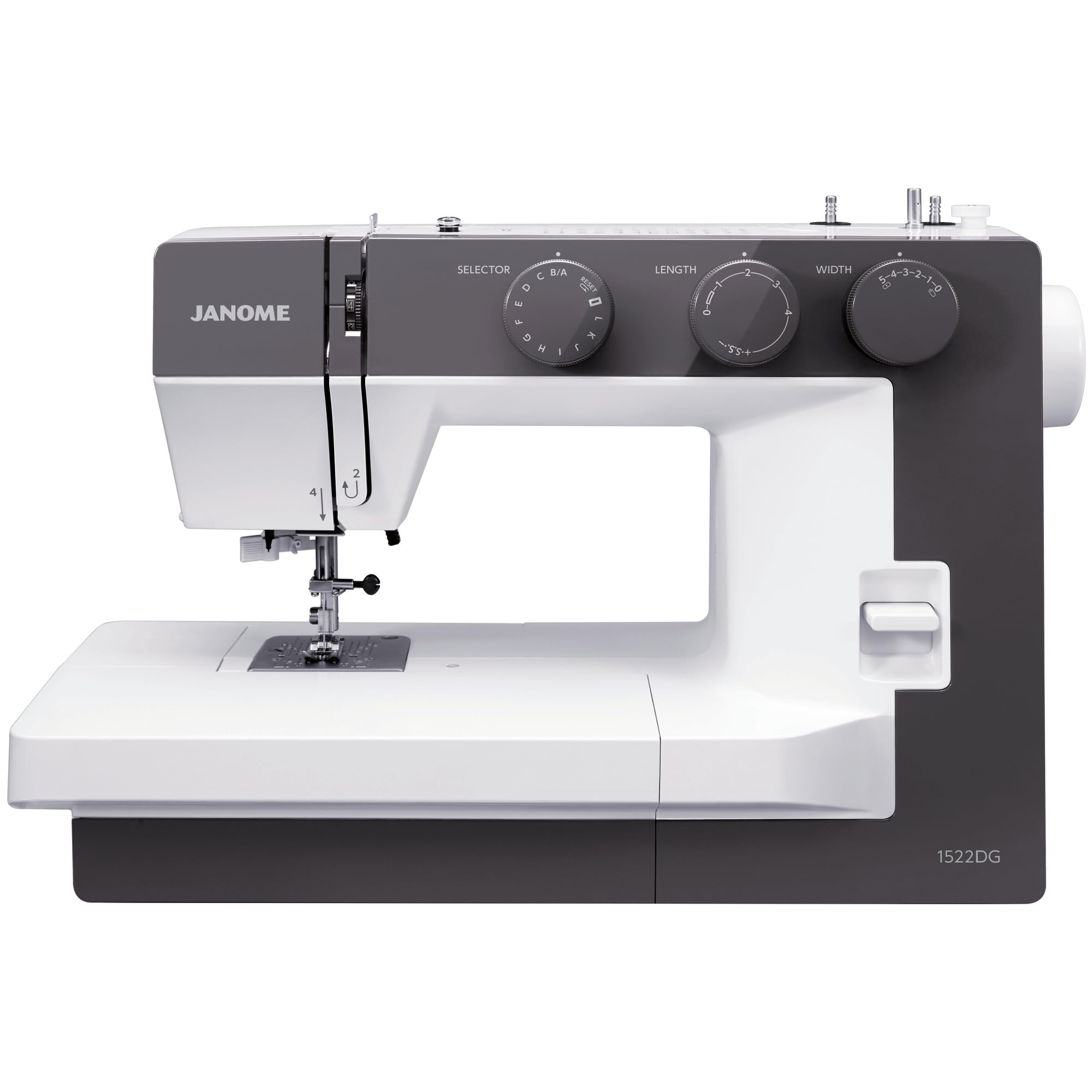 Janome 1522DG Sewing Machine - Wide Sewing Base, 17 x 11 x 7.5